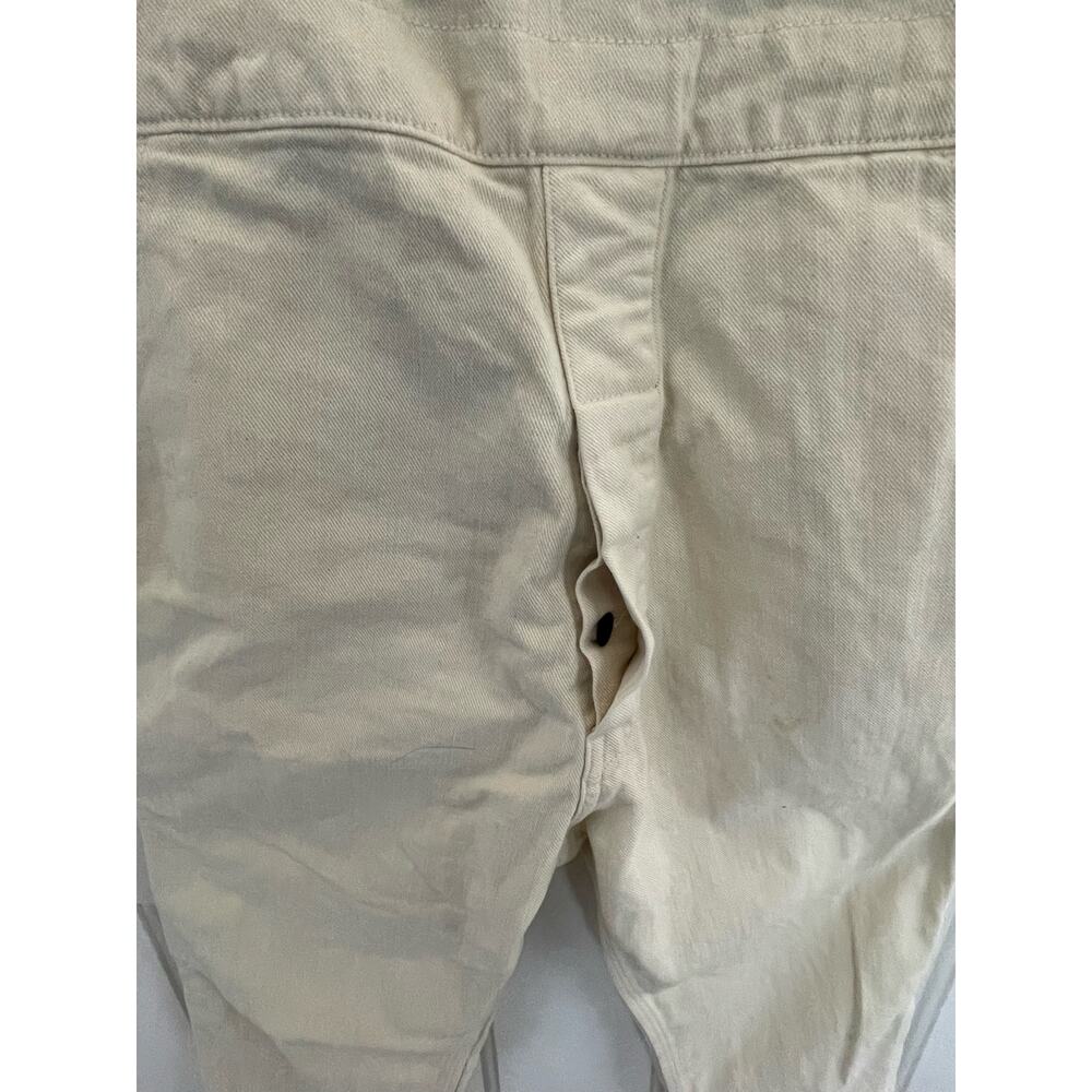 Sandrine Rose Reworked Cream Denim Overalls size Small - Picture 6 of 13